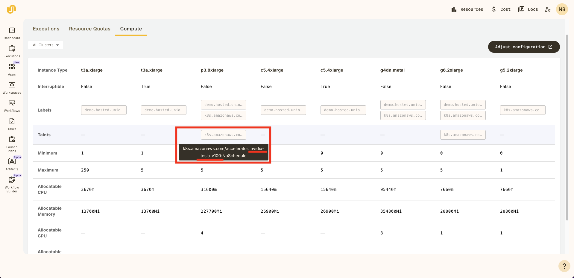 BYOC Compute Resources